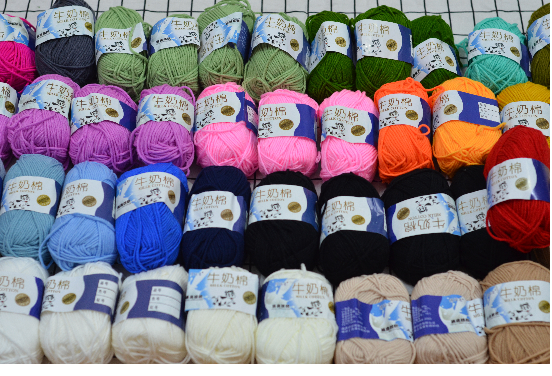 Len milk cotton 50gr (Ảnh thật shop chụp phía cuối)