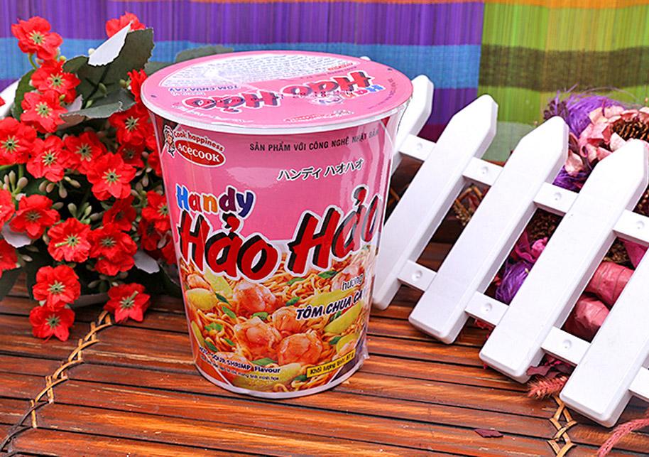 Combo 3 Cốc Mỳ Handy Hảo Hảo Tôm Chua Cay 67G
