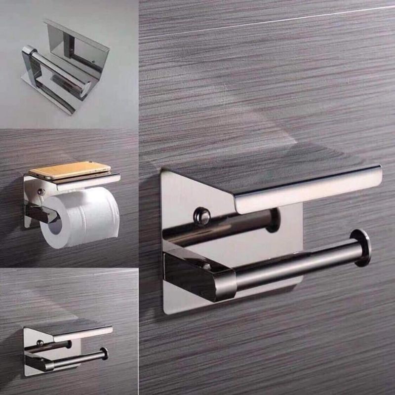 HỘP ĐỰNG GIẤY VỆ SINH INOX SUS 304 DẦY (LÔ GIẤY)