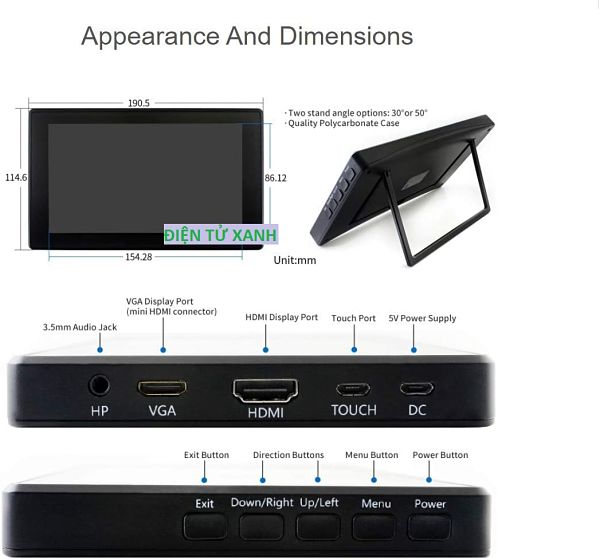 LCD HDMI 7 INCH Waveshare