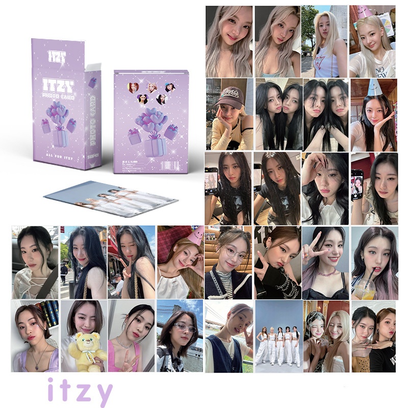 Set 50 photo card unoff Hologram ITZY