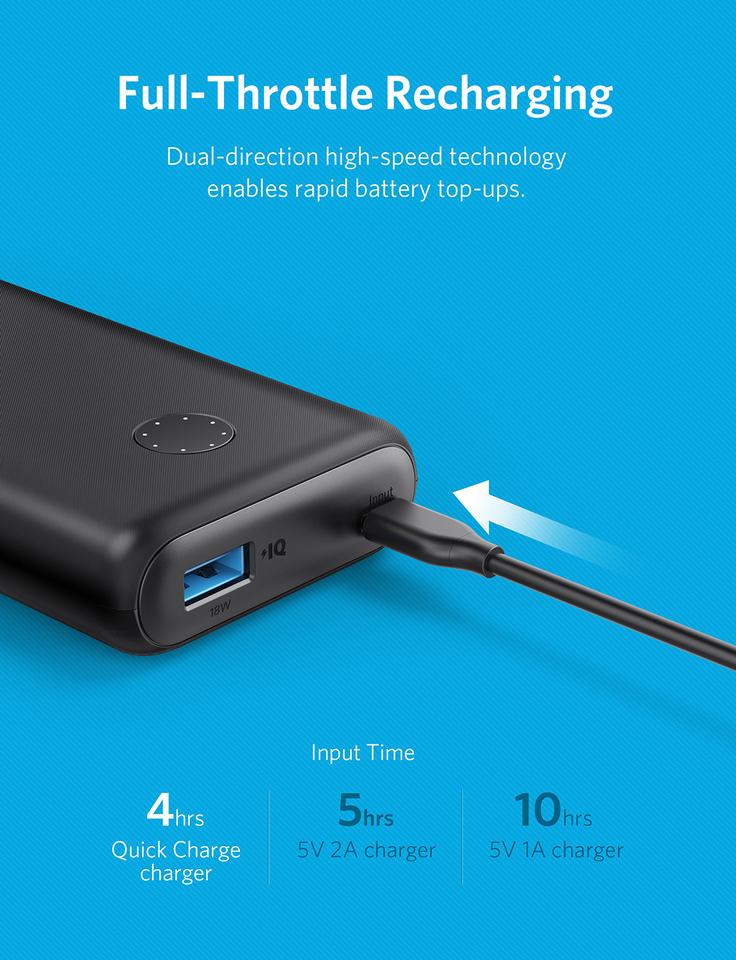 Sạc dự phòng ANKER PowerCore II 10000mAh - A1230