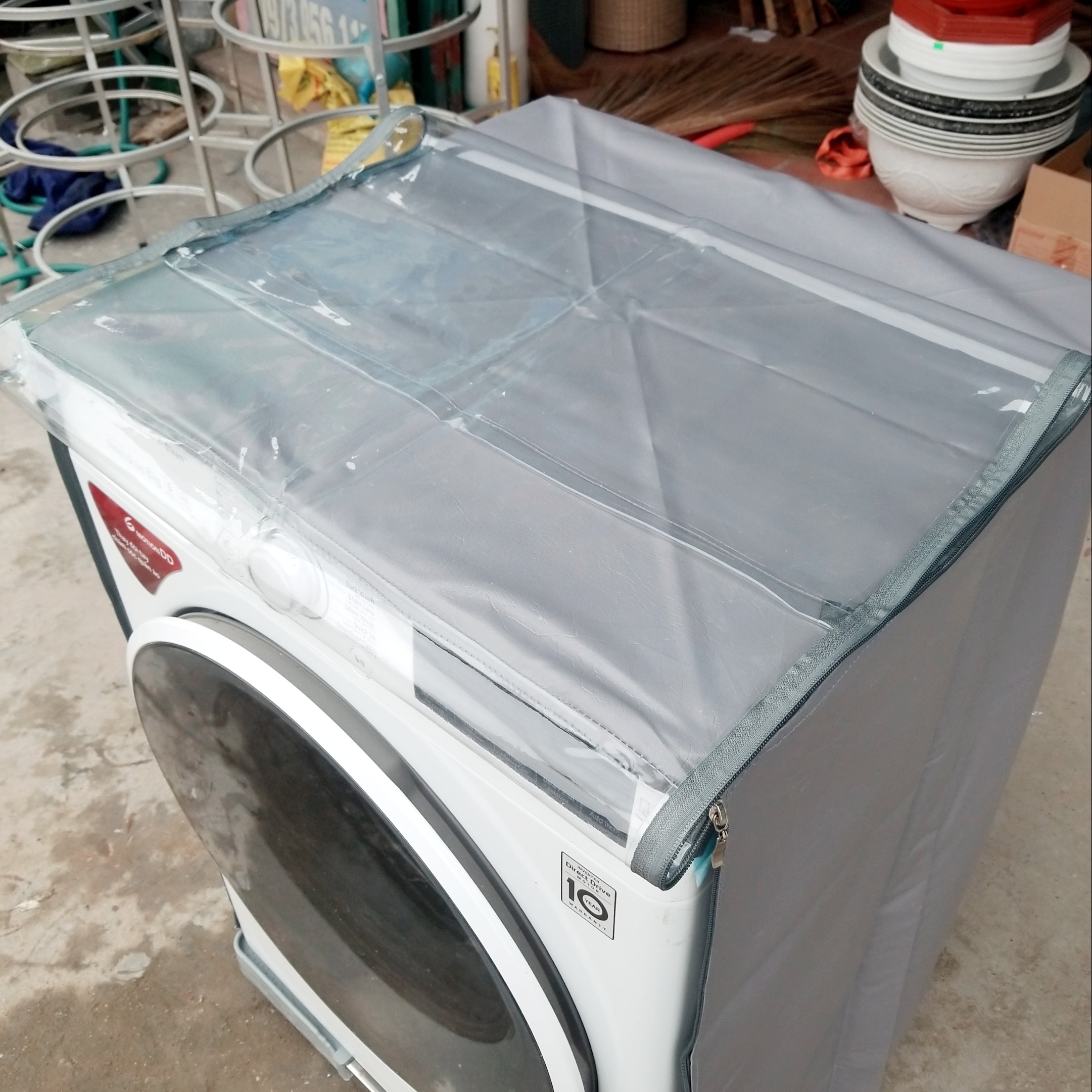 Áo trùm máy giặt cửa ngang