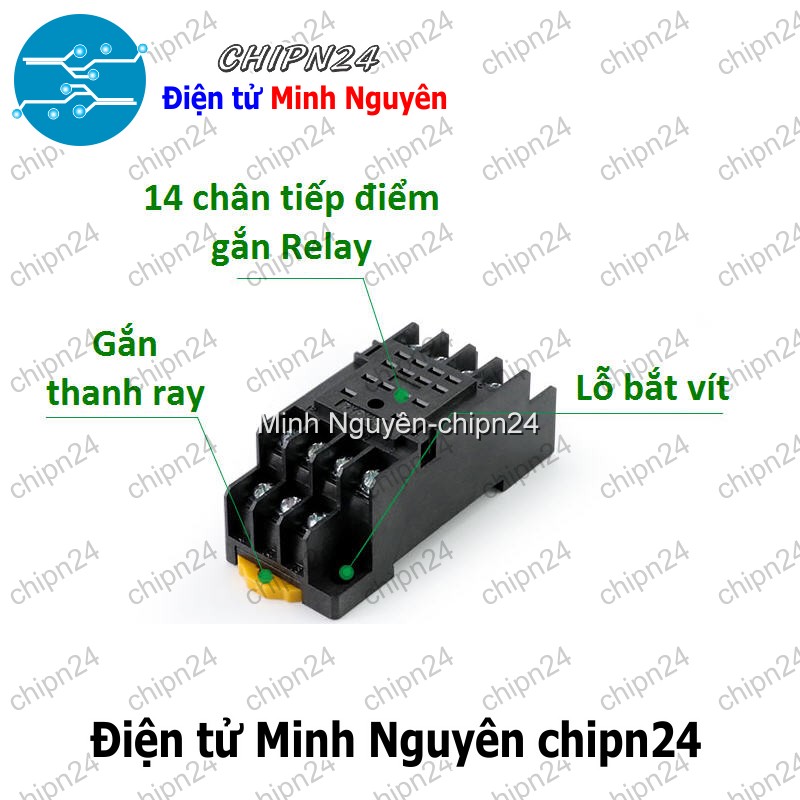 [1 cái] Đế Relay Kiếng 14 Chân (PYF14A MY4NJ HH54P) - HH005991