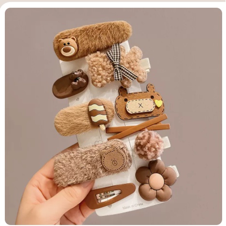 Bộ kẹp tóc nơ dễ thương cho bé gái