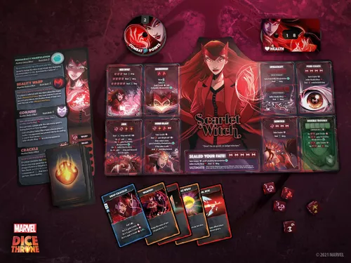 [US] Marvel Dice Throne: Scarlet Witch v. Thor v. Loki v. Spider-Man - Trò Chơi Board Game