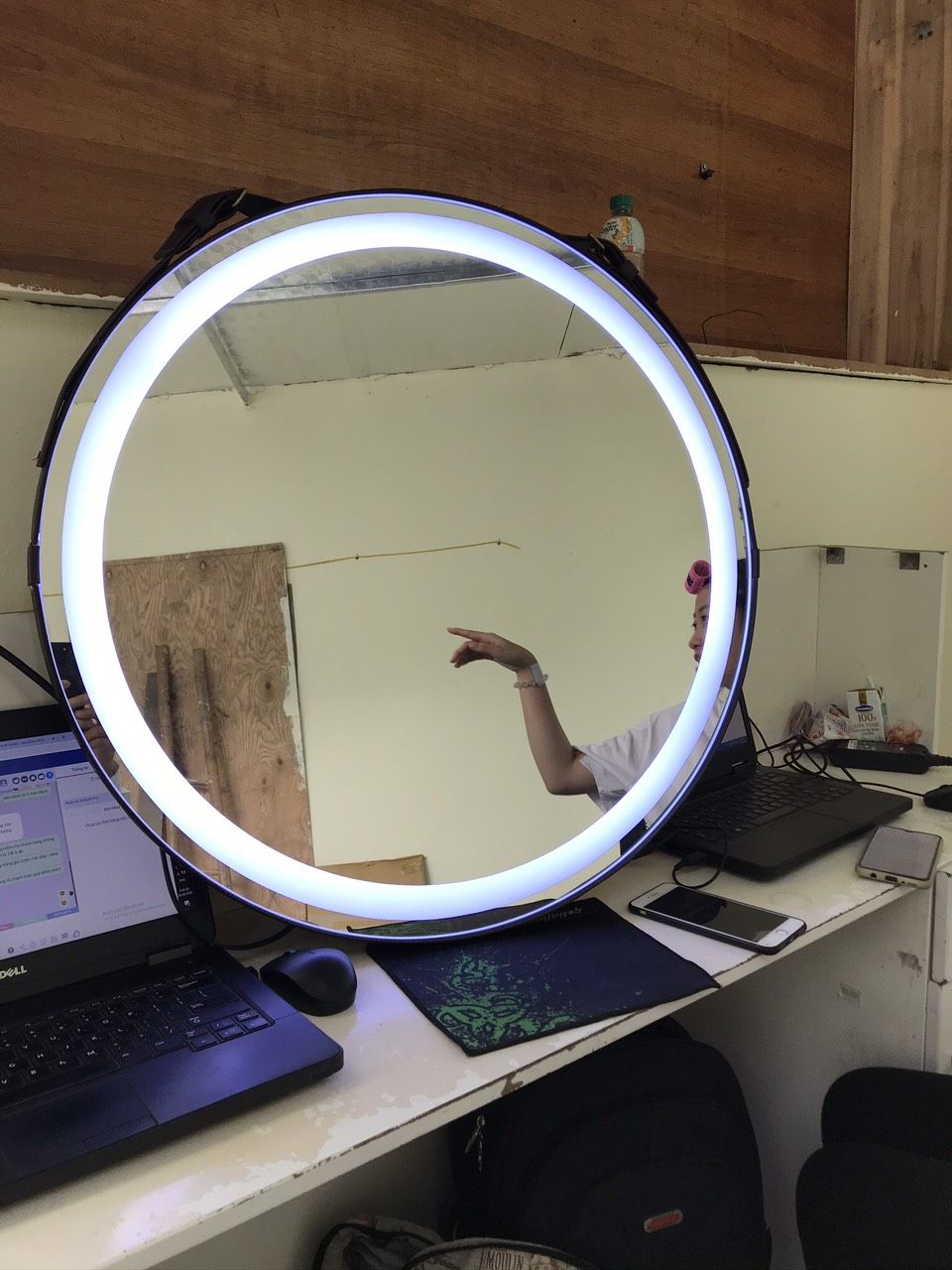 GƯƠNG ĐÈN LED VIỀN TRONG D40( ĐƯỜNG KÍNH 40CM) - GƯƠNG TRÒN ĐÈN LED, PHUN CÁT VIỀN TRONG - GƯƠNG ĐÈN LED VIỀN TRONG CÓ CẢM ỨNG - GƯƠNG TRÒN PHUN CÁT ĐÈN LED CẢM ỨNG - D40