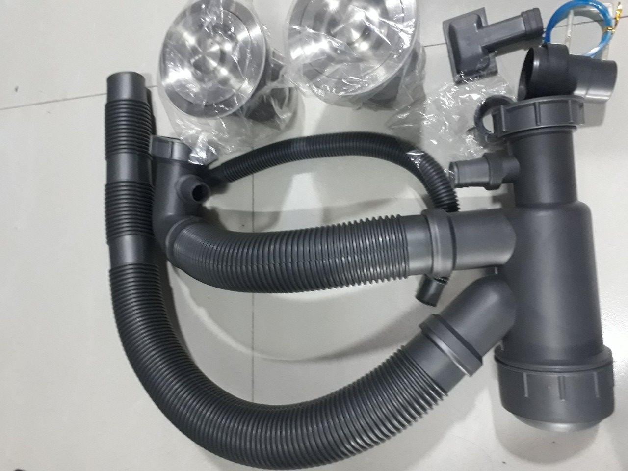 [HCM]Bộ Xả Bồn Rửa Chén Đôi 2 Hộc – Xi Phông Xả Chậu Rửa Chén