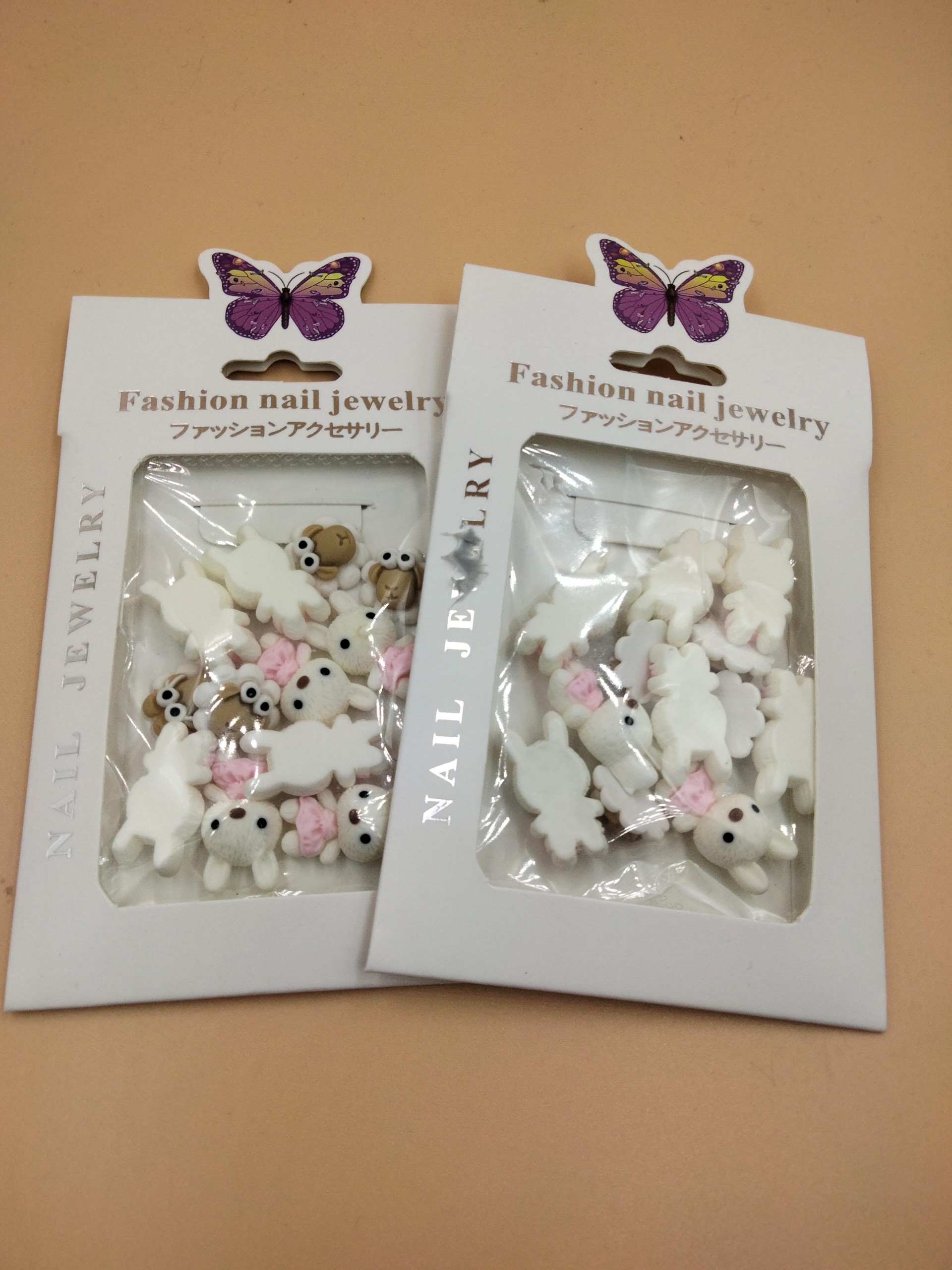 Charm thỏ nail cao cấp, Charm thỏ gắn móng