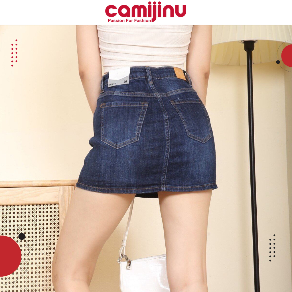 Quần  Váy Jeans Nữ Màu Xanh Đậm