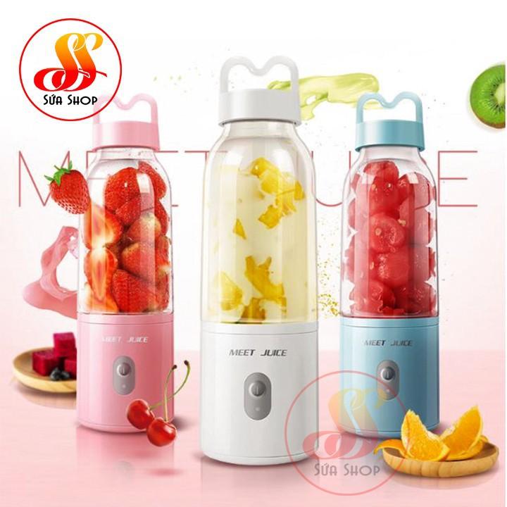 BÁO GIÁ MÁY XAY SINH TỐ MINI CẦM TAY | Shopee Lazada Sendo Tiki mới nhất 8 Máy xay sinh tố mini MEET JUICE - máy xay sinh tố mini cầm tay