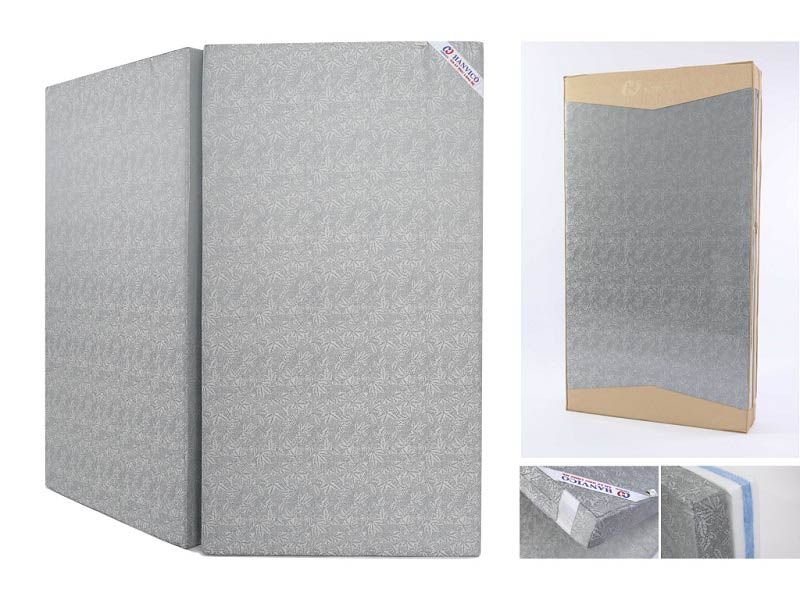 Đệm bông ép hanvico vải gấm gấp 2