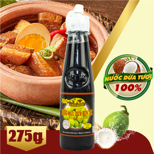 Nước màu dừa(nước hàng dừa) nguyên chất kho cá thịt Bến Tre A Tuấn Khang 275g