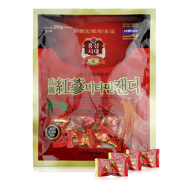 1 Viên Kẹo Hồng Sâm Hàn Quốc Vitamin