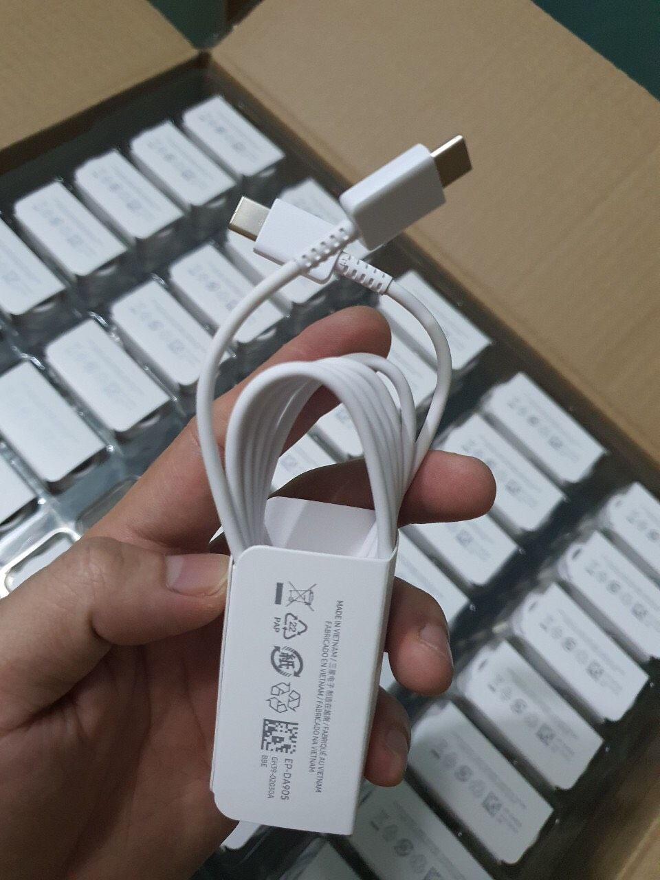 Cáp sạc nhanh chân Type C ra Type C (C To C)
