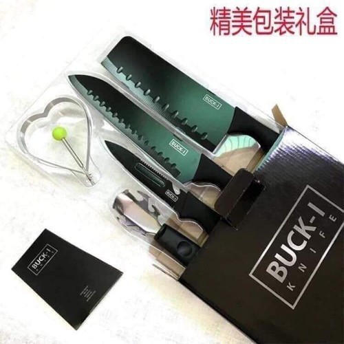 (FREESHIP) BỘ DAO 5 MÓN BUCK BLACK