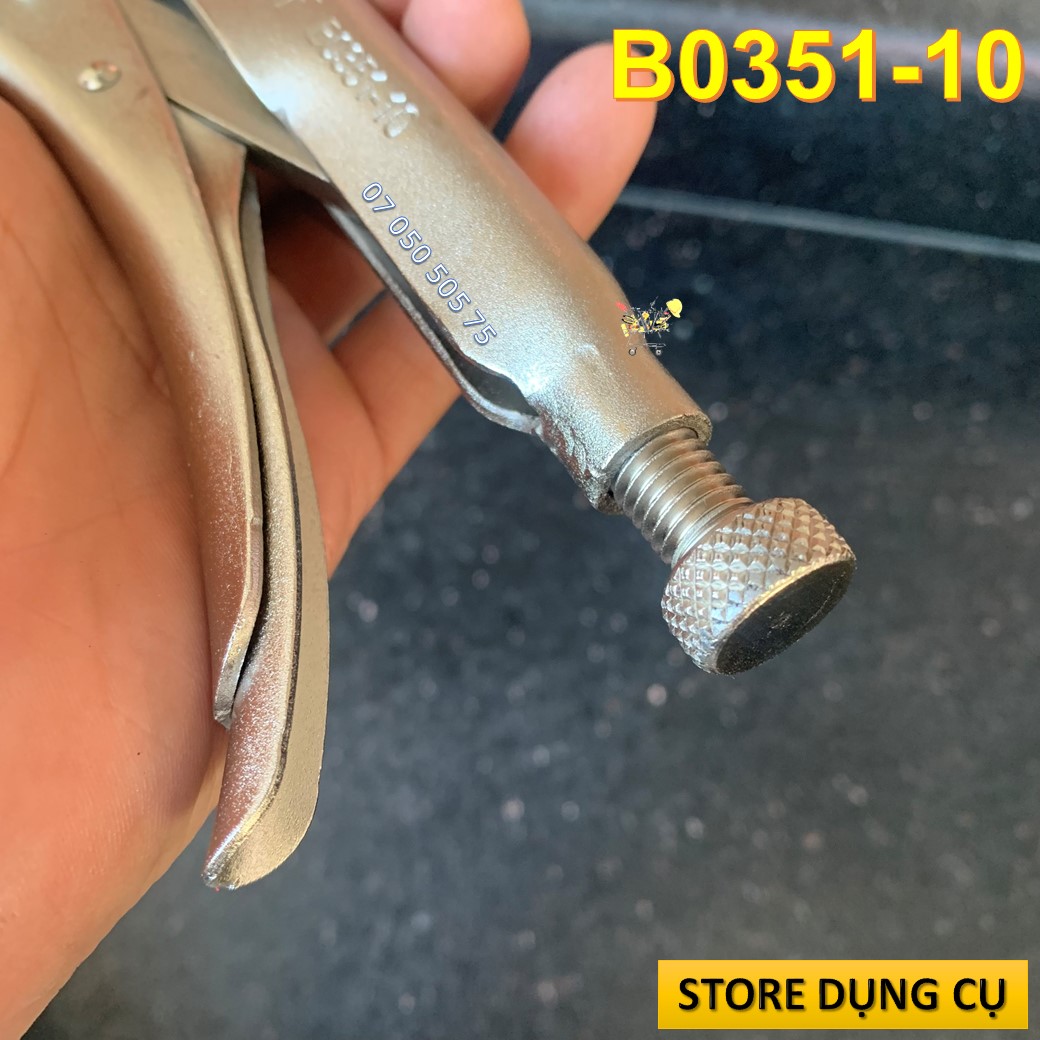 Kìm bấm chết miệng cong C-Mart B0351-10