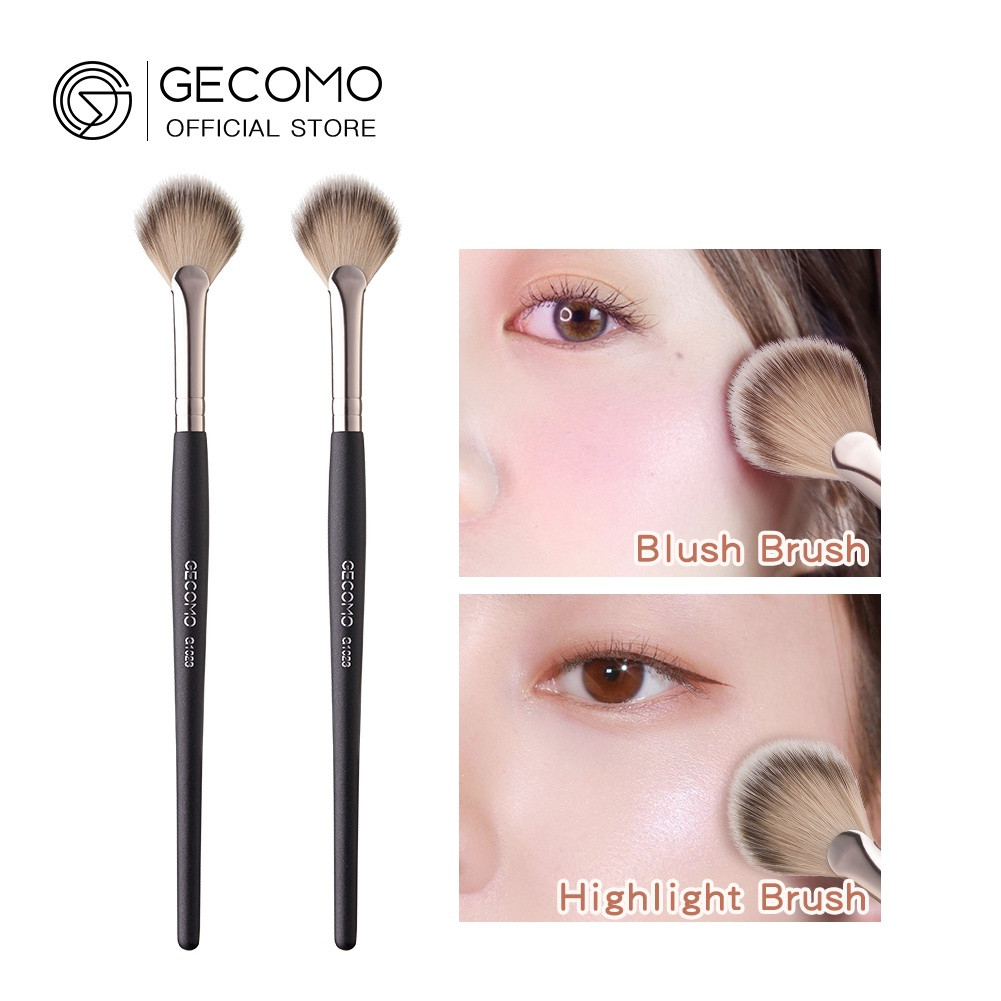 Cọ hình quạt trang điểm má hồng và highlight bắt sáng Gecomo 0,5cm X 18,5cm G1023
