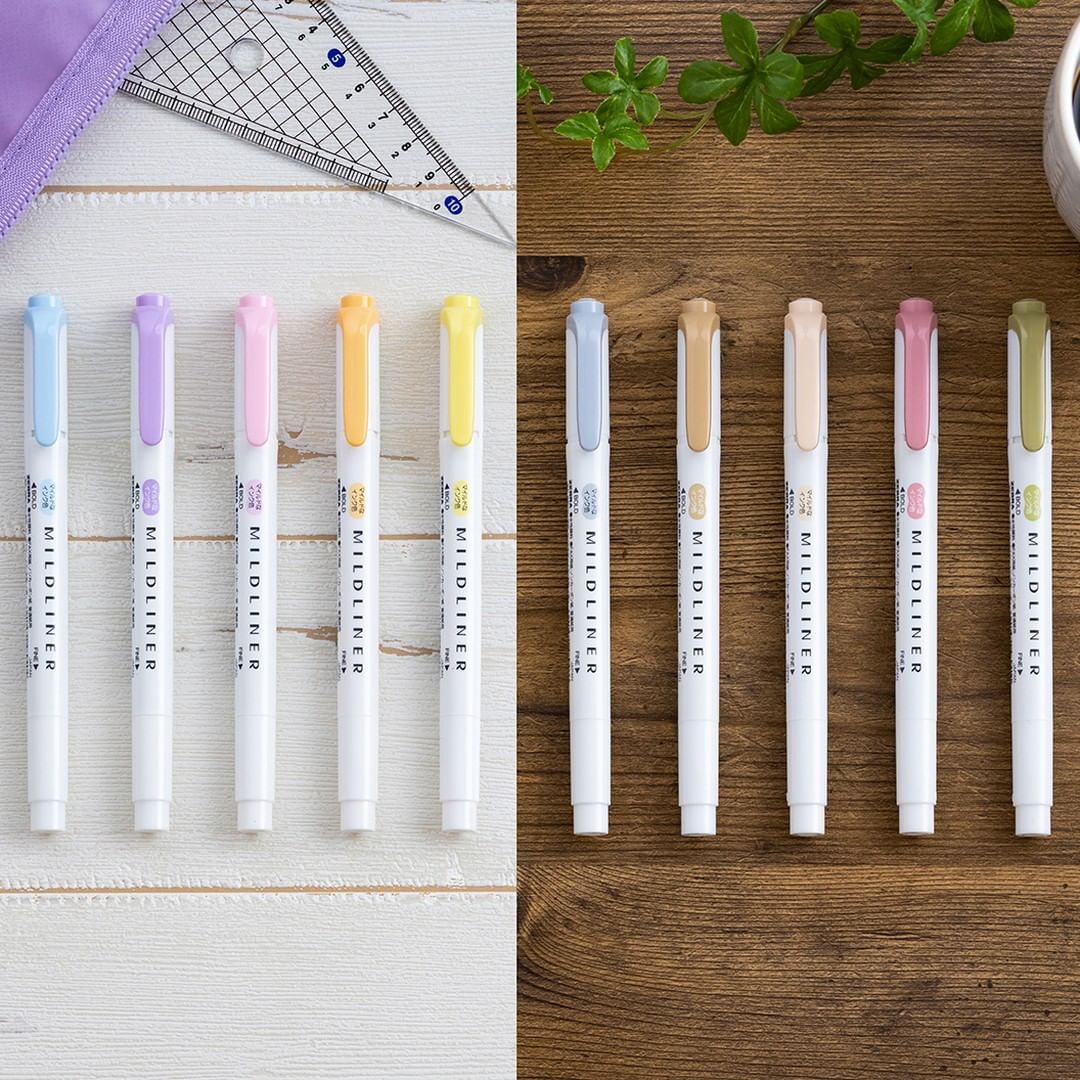Bút highlighter Zebra Mildliner 2 đầu Nhật Bản [Chính hãng]