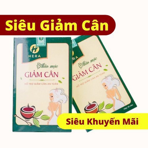 Trà Giảm cân Hera Plus 30 viên+ kèm phiếu bảo hành