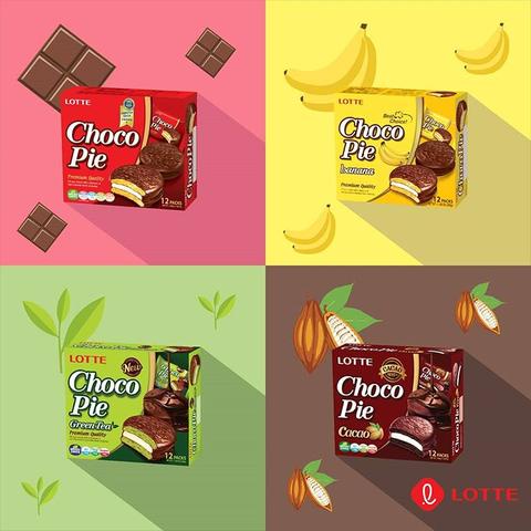BÁNH CHOCOPIE DREAM CAKE LOTTE VỊ CACAO 408GR E