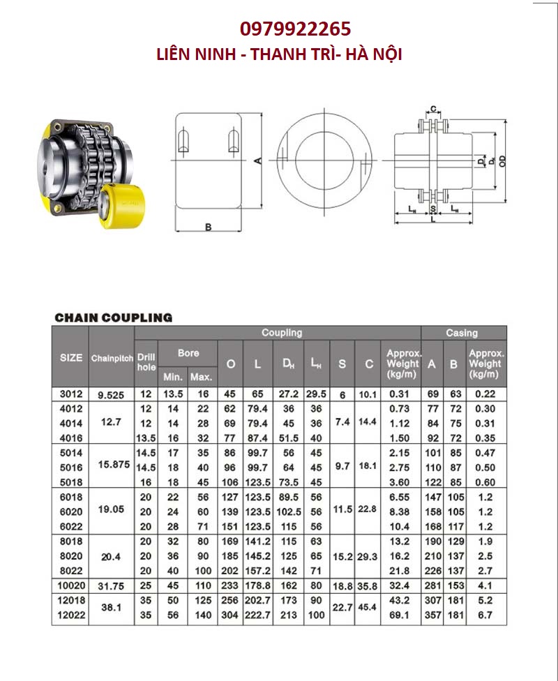 Khớp nối xích KC4016 / CHC4016