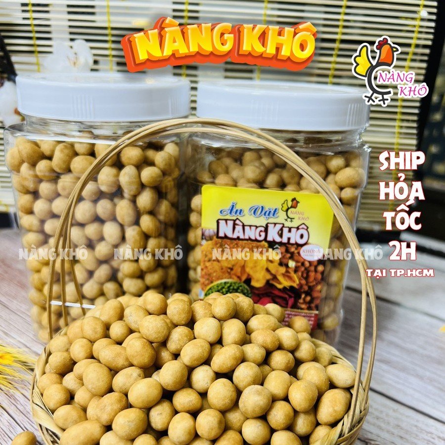 1Kg Đậu Phộng Da Cá Cốt Dừa (Giòn ngon – Bổ dưỡng) | Đồ ăn vặt Nàng Khô