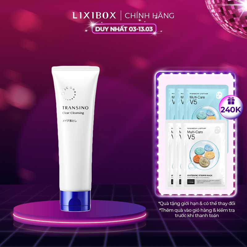 03-05.03 - SIÊU SALE SINH NHẬT Kem Tẩy Trang Dưỡng Trắng Da Transino Clear