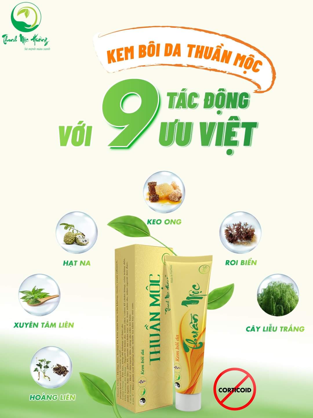 Kem Bôi Da Thuần Mộc Thanh Mộc Hương
