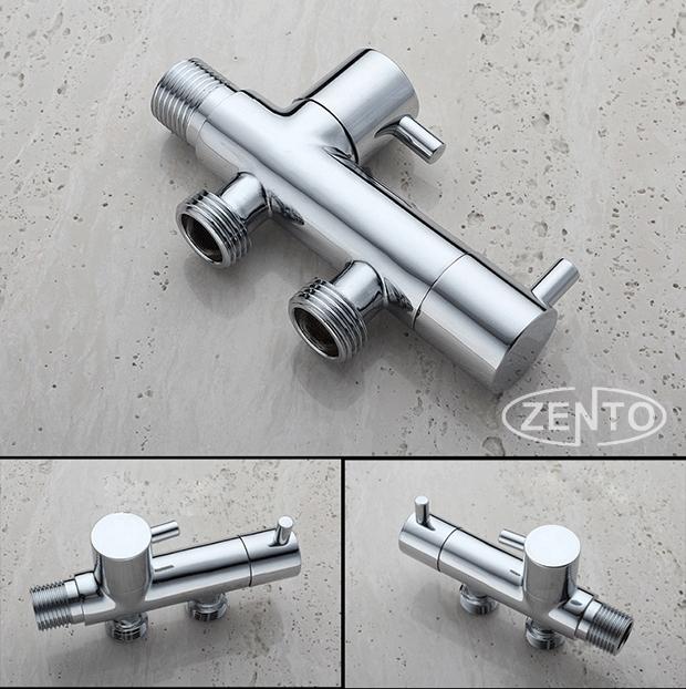 Van góc 2 đầu ra Angle Valve Dual Outlet ZT972