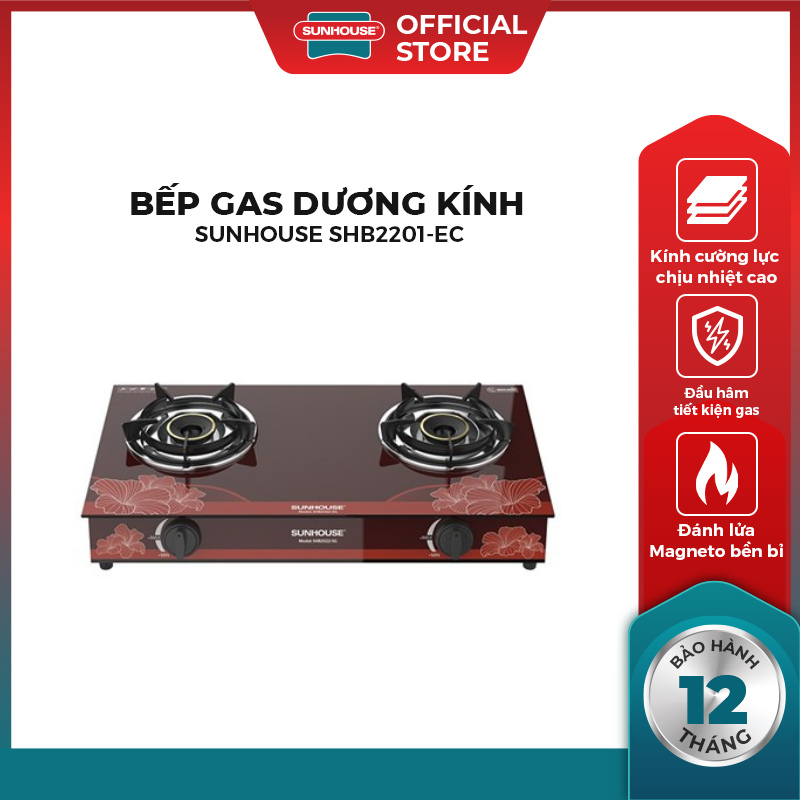 [FreeShip]BẾP GAS DƯƠNG KÍNH HAPPY TIME shb2022