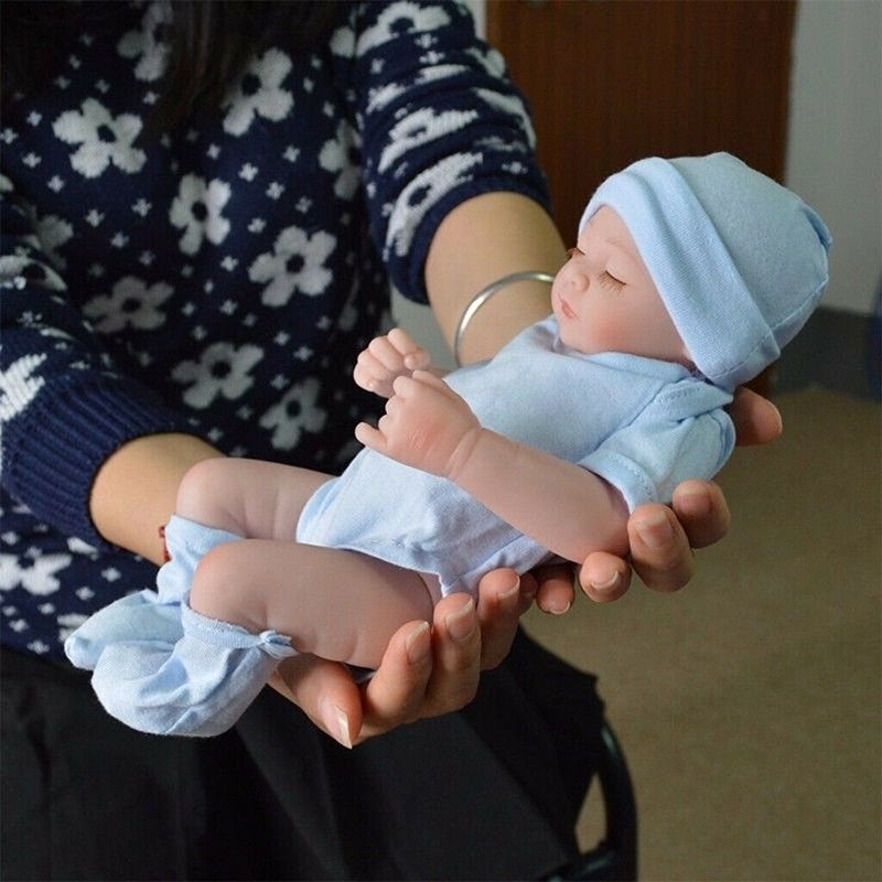 ◕⊙❦ Búp Bê Em Bé Sơ Sinh Bằng Silicone 10 / 25cm