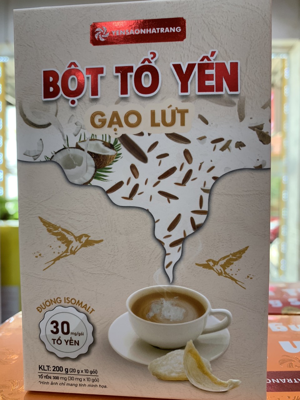 bột  tổ yến gạo lứt