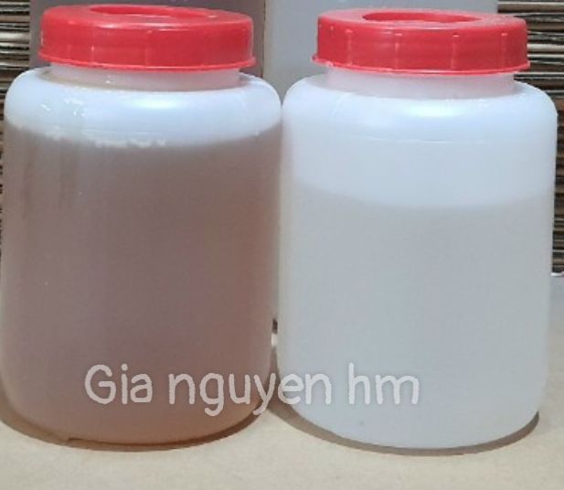 Keo dán gỗ AB epoxy 2 thành phần bộ 1kg ( 550g A trắng +450g B vàng )