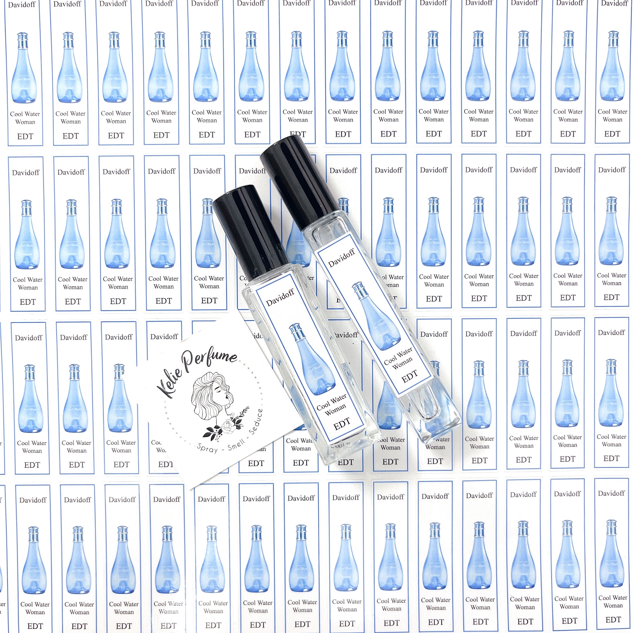 [HCM] Combo 10 Tem Dán Chai Nước Hoa Davidoff cho chai chiết đủ các dòng
