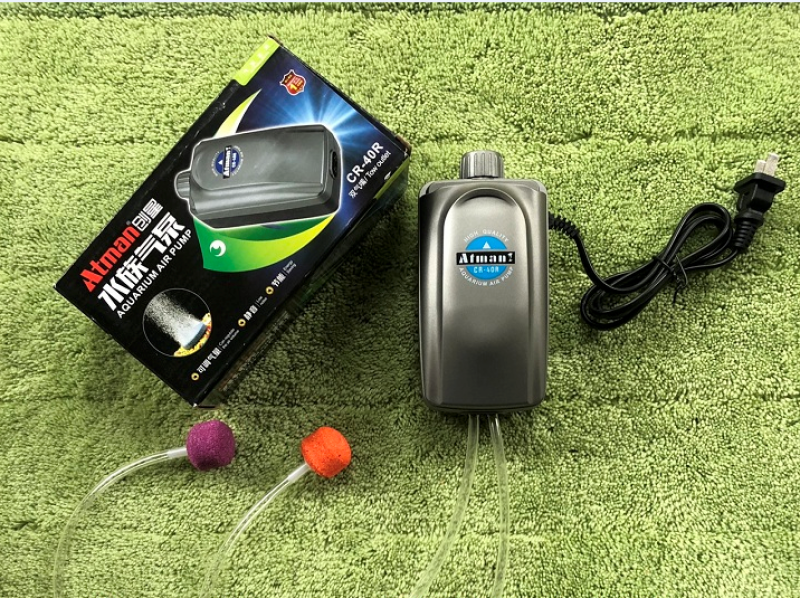Sủi khí bể cá siêu êm 2 vòi - Atman CR-40
