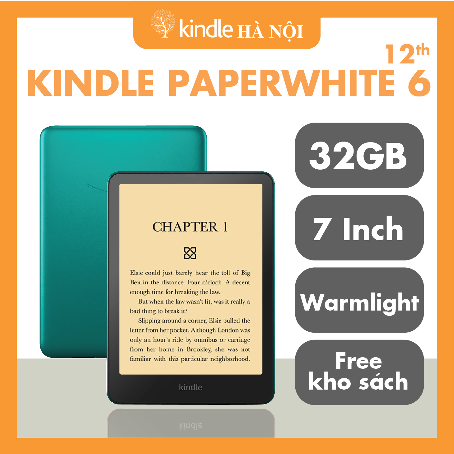 [New] Máy đọc sách Kindle Paperwhite 6 (12th) Kindle PPW6