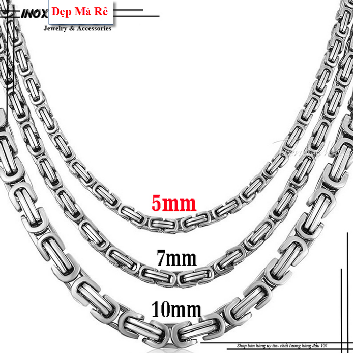 Titanium male pendant style eyelets square stylized style 5mm-commitment 1 Đổi 1 if hoen Rust