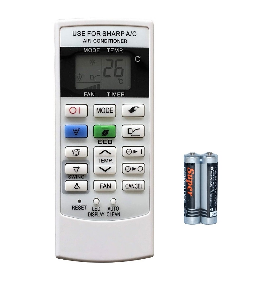 Remote Điều Khiển Máy Lạnh SHARP Điều Hòa CRMC-A876JBEZ Kèm Pin
