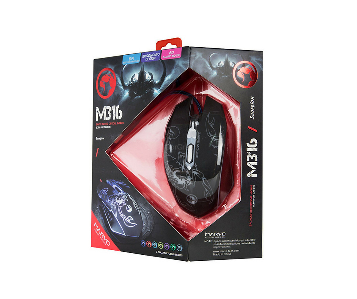 MOUSE MARVO M316 CHUYÊN GAME CỰC PRO - HÀNG NHẬP KHẨU