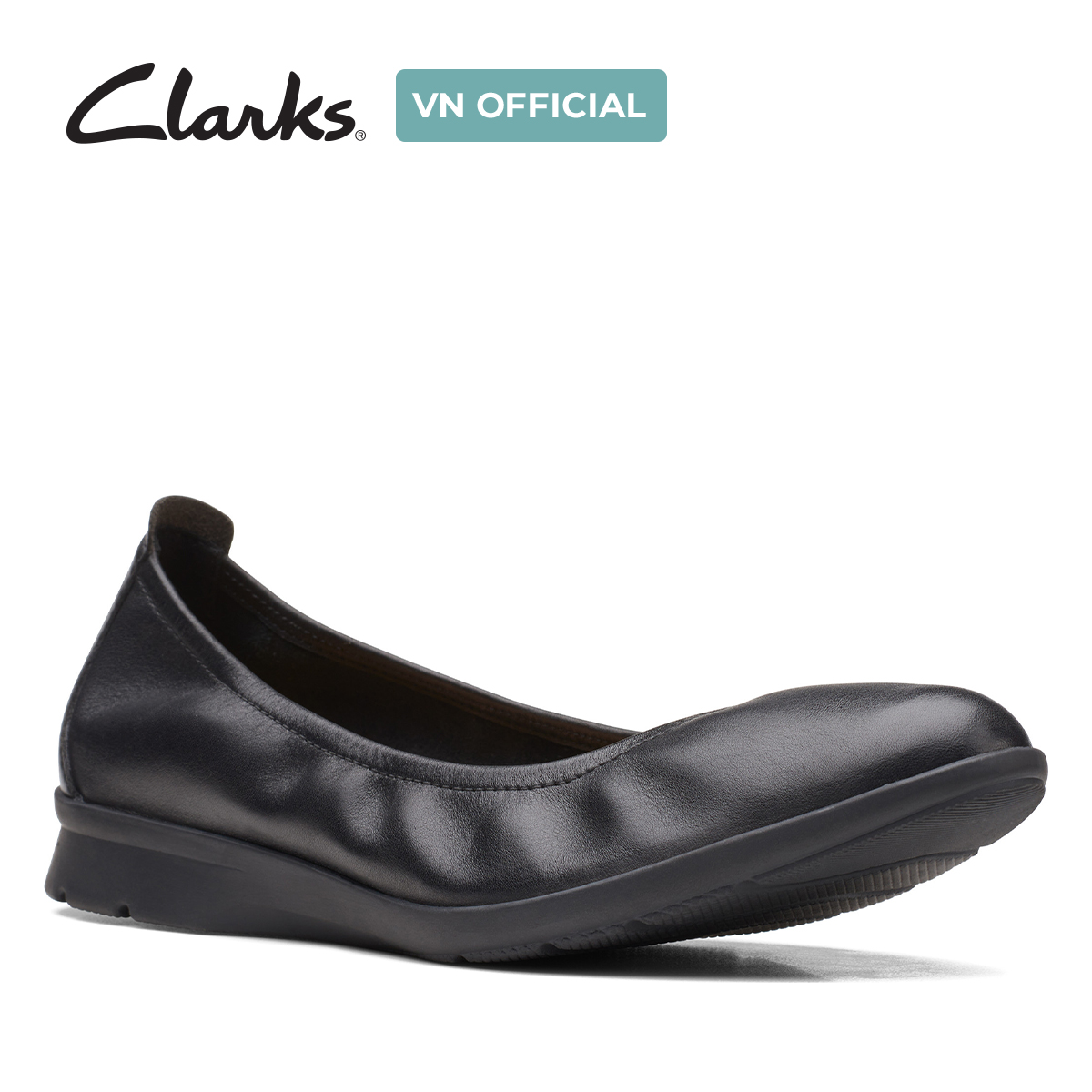 Giày Đế Bệt Da Nữ Clarks - Jenette Ease