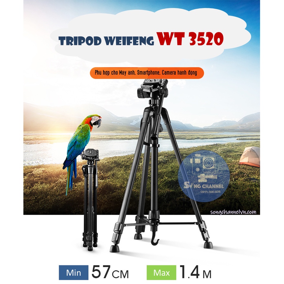 Chân máy ảnh Tripod Weifeng WT-3520