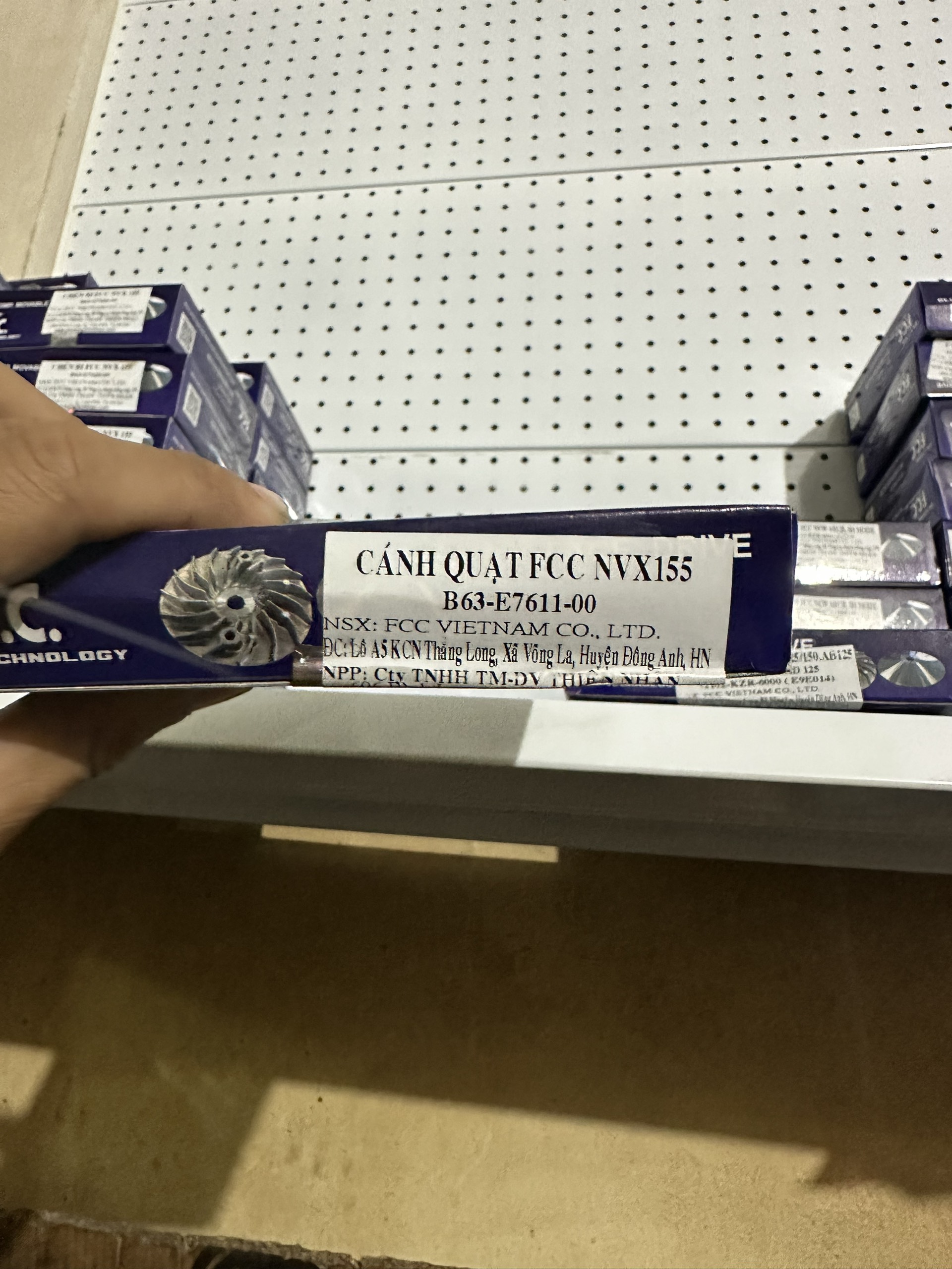 Cánh quạt chén bi nồi NVX 155 FCC