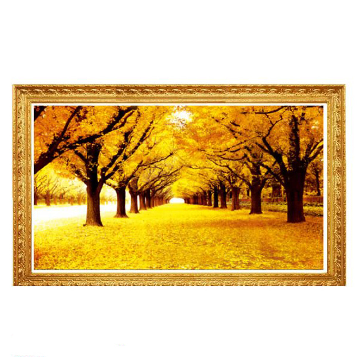 Tranh thêu Mùa thu lá vàng 105x63cm LV3303