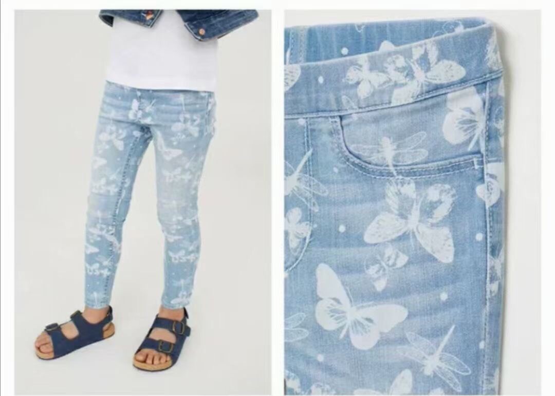 [HCM]Quần Legging Jeans Bò Bé Gái HM Dư Xịn