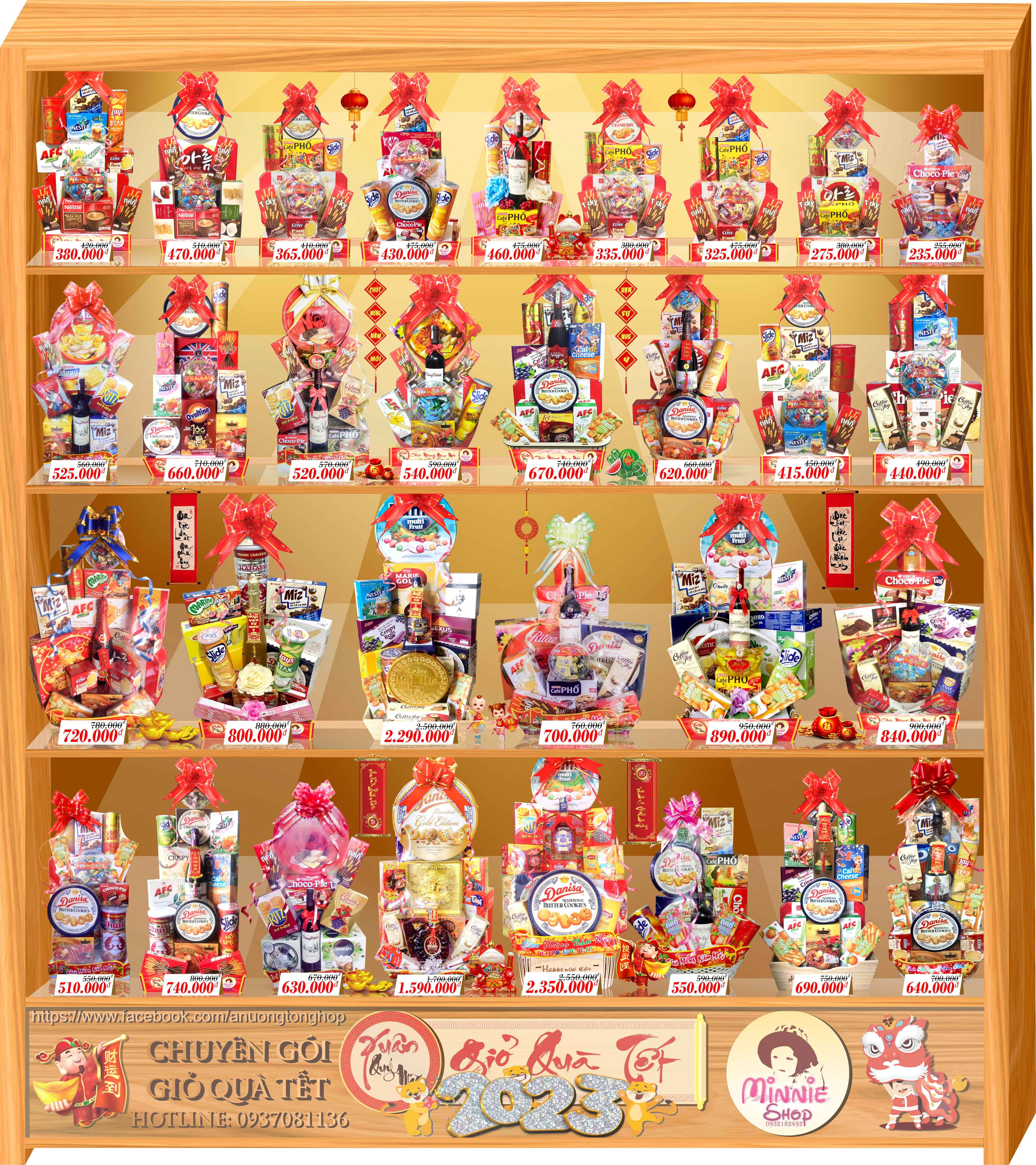 Giỏ Quà Tết 2024 - MS42 (MINNIE SHOP) - GIỎ THANH LỊCH