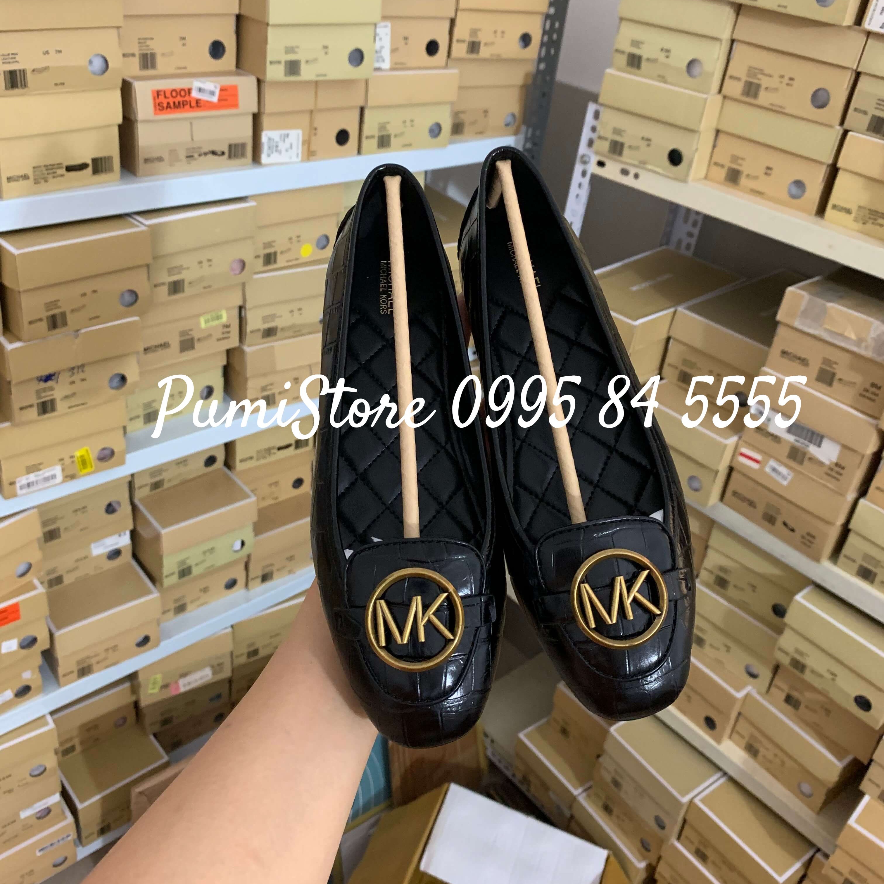 Giày Michael Kors Lillie Black Snake