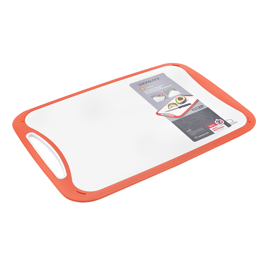 CSC514 - Thớt nhựa Lock&Lock Cookplus Anti Microbial loại Belly cỡ S (màu ngẫu nhiên)