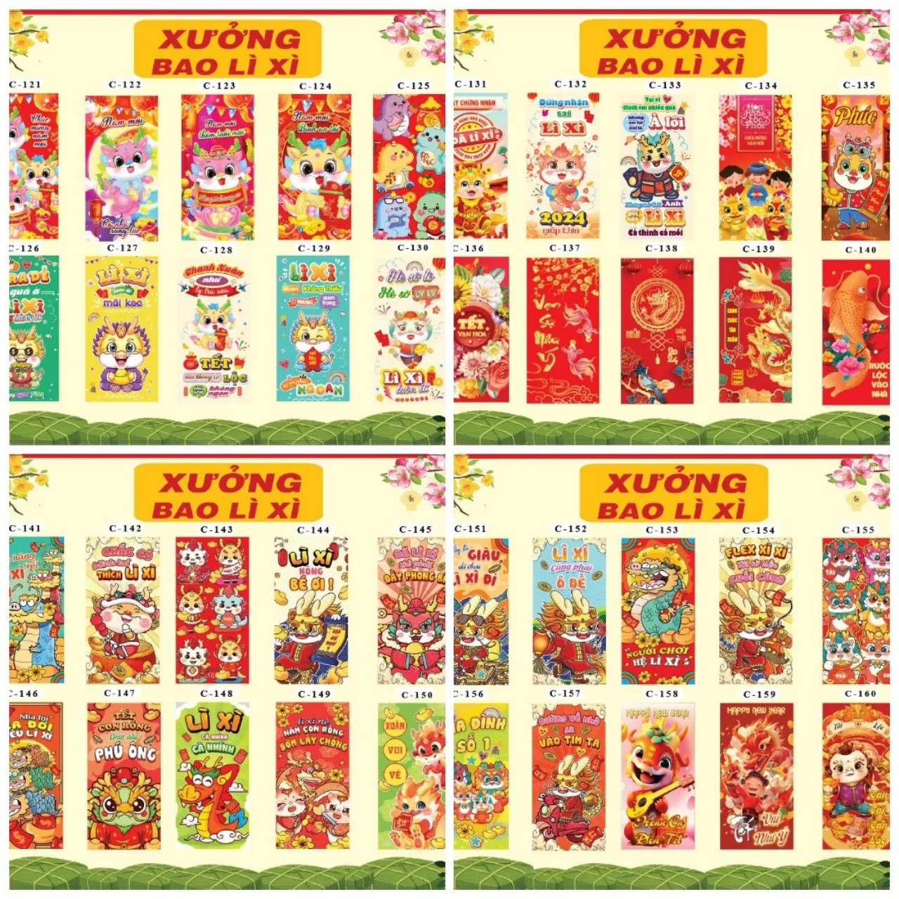 50 bao lì xì Tết 2024, Tết Giáp Thìn