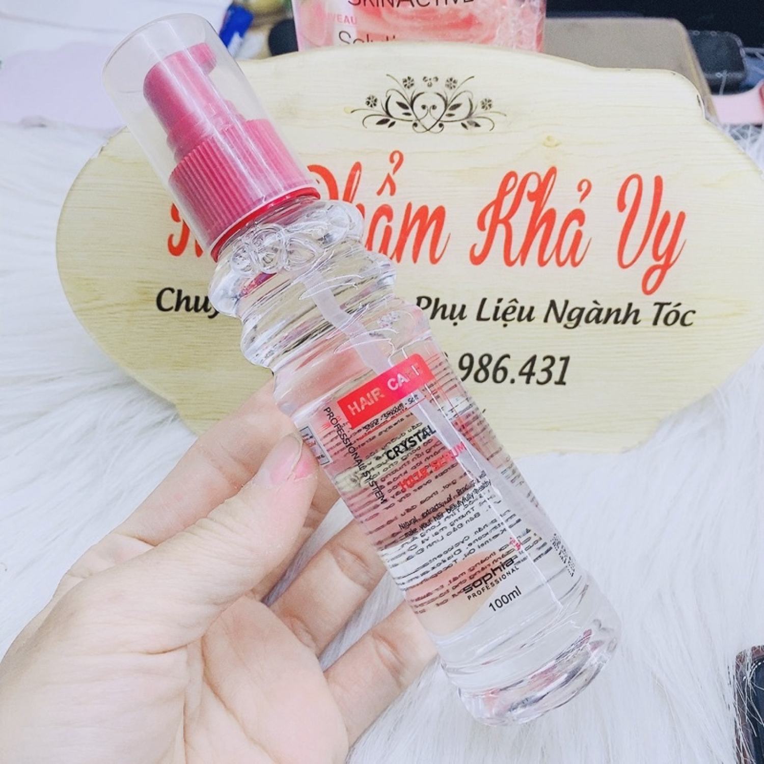 Tinh dầu dưỡng tóc phục hồi sophia crytal 100ml